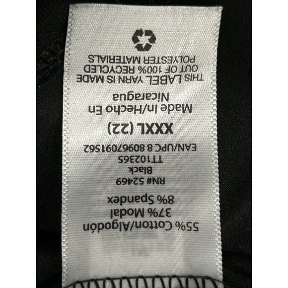 NWT Time And Tru Black Plus Size Camisole Tank Top Adjustable Straps SZ XXXL - Picture 5 of 9